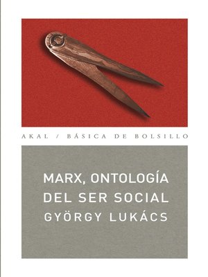 cover image of Marx, ontología del ser social